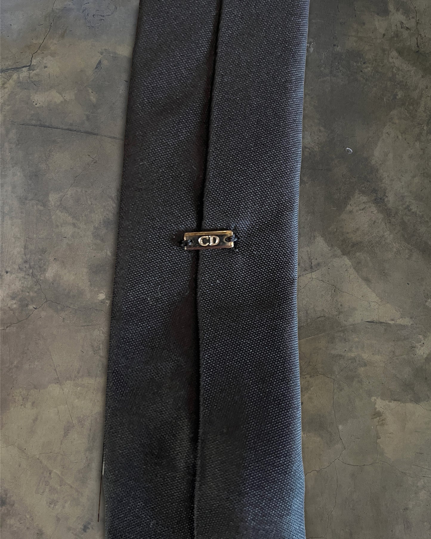 DIOR HOMME SS2009 SILK SPIDER EMBROIDERED SKINNY TIE