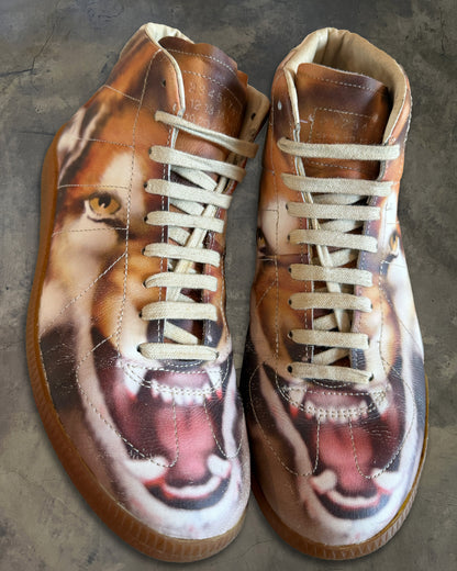 MAISON MARTIN MARGIELA AW2008 TIGER HIGH TOP GATS