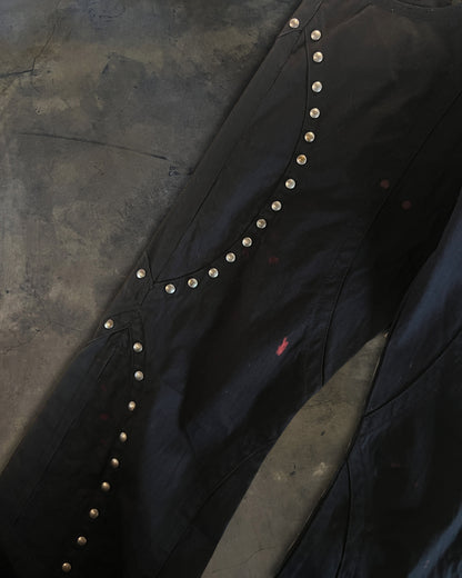 TORNADO MART STUDDED FLARED DENIM