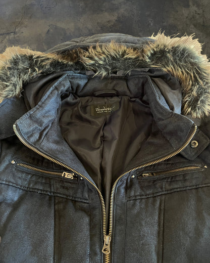 TORNADO MART MICRO SUEDE LEATHER DOWN JACKET