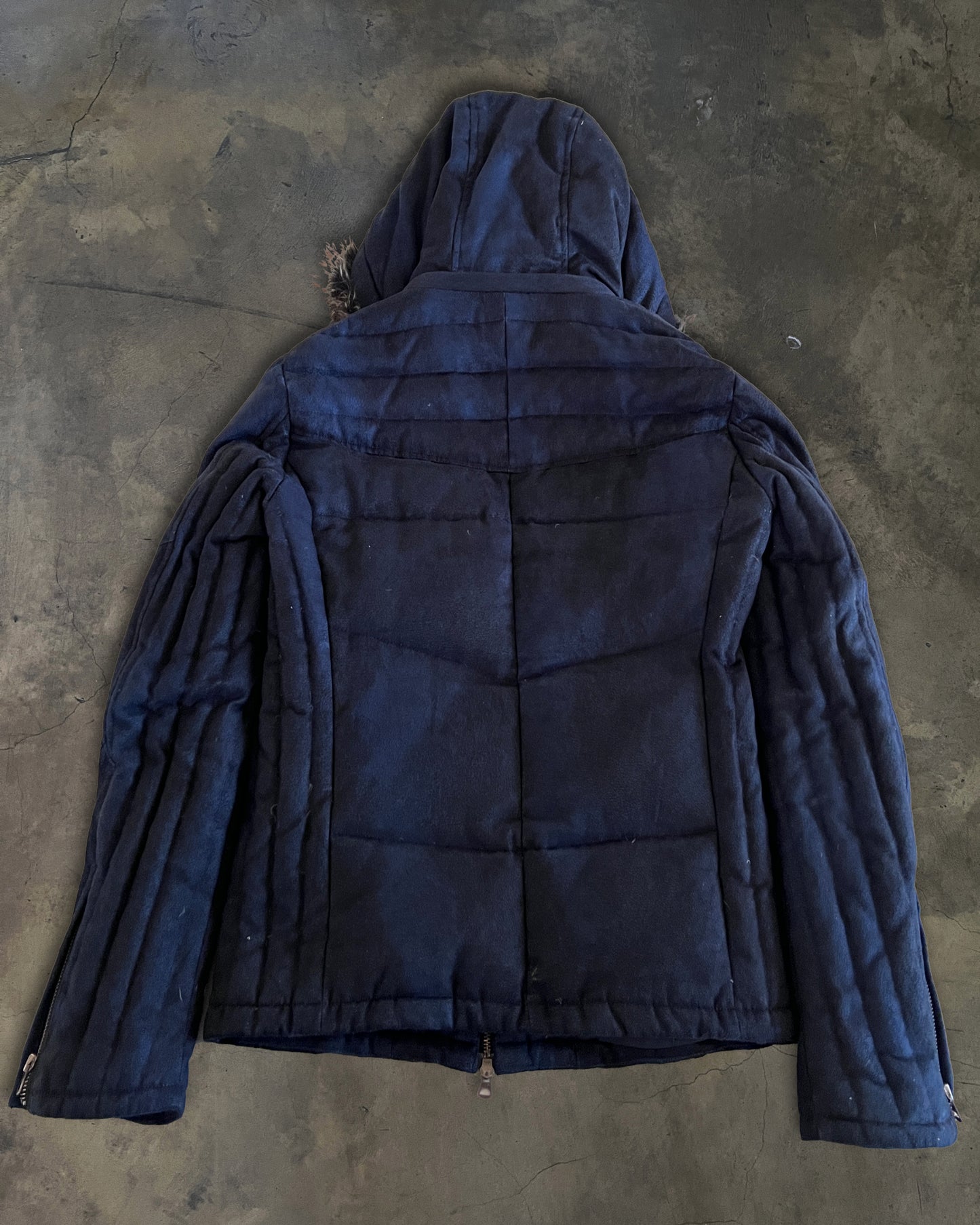 TORNADO MART MICRO SUEDE LEATHER DOWN JACKET