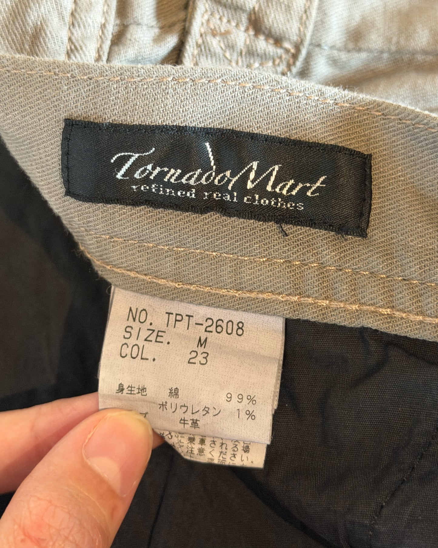 TORNADO MART MULTI POCKETED FLARED PANTS