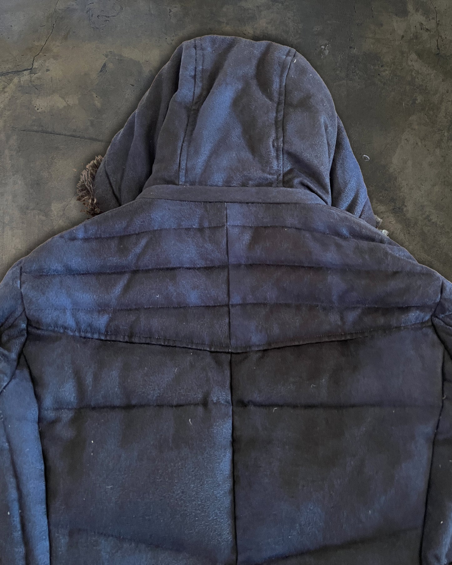 TORNADO MART MICRO SUEDE LEATHER DOWN JACKET