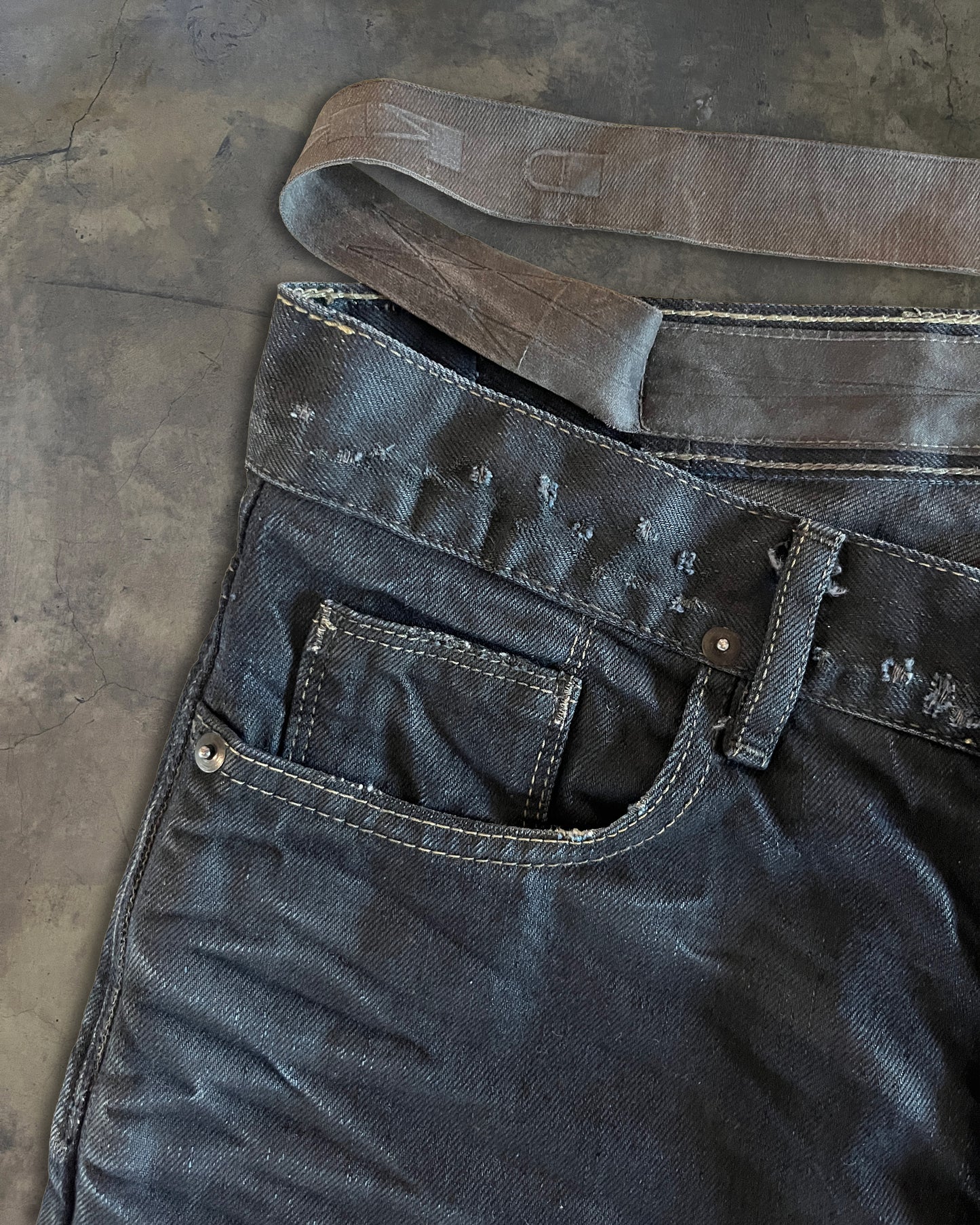 RICK OWENS OLMAR MIRTA GETH DENIM