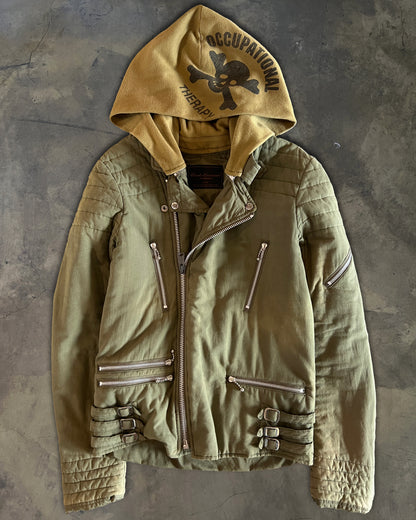 UNDERCOVER AW2004 " BUT BEAUTIFUL" OCCUPATIONAL THERAPY RIDERS JACKET