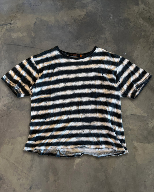 UNDERCOVER AW2005 "ARTS AND CRAFTS" SPRAY STRIPS T SHIRT