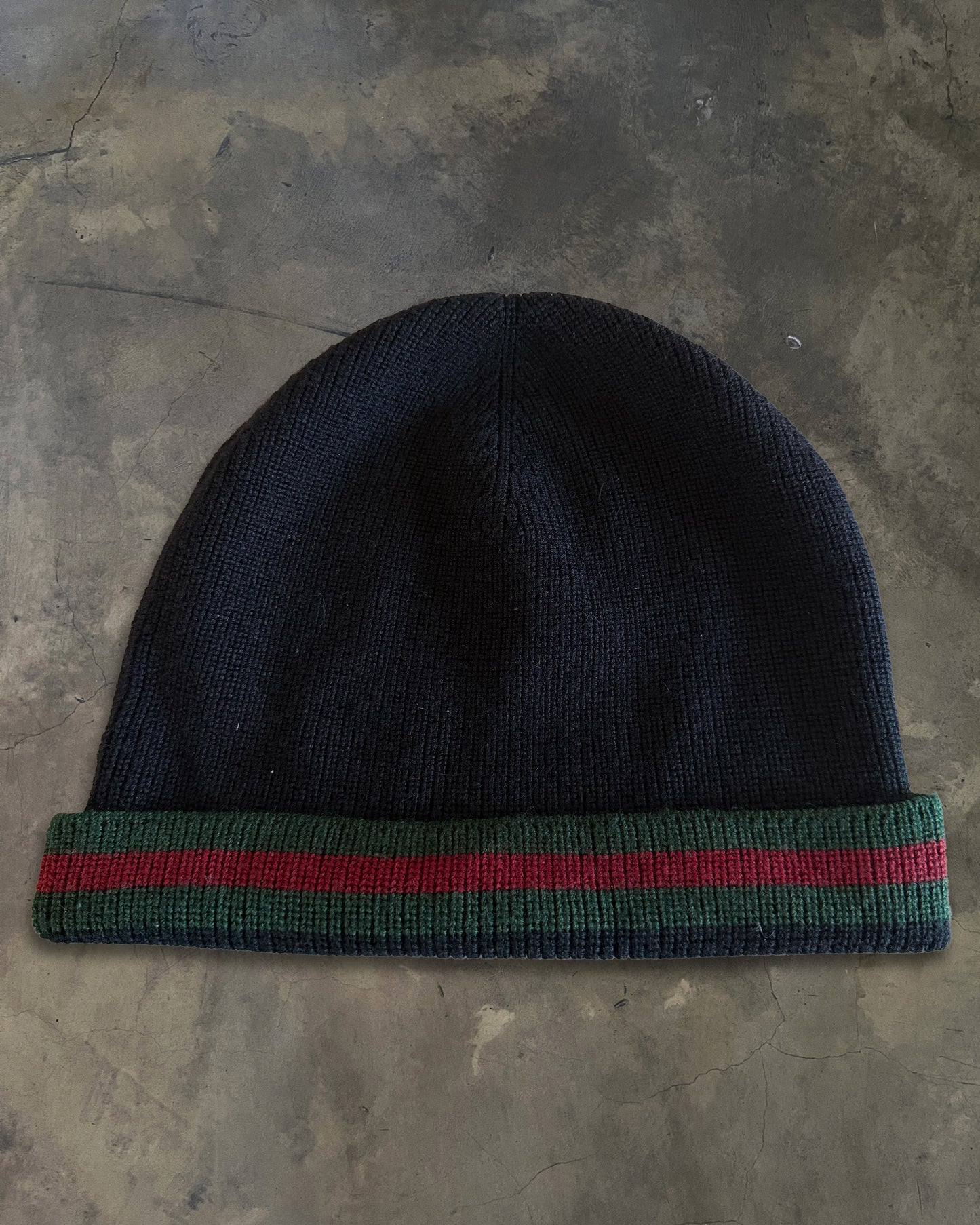 GUCCI CLASSIC STRIPED KNIT BEANIE