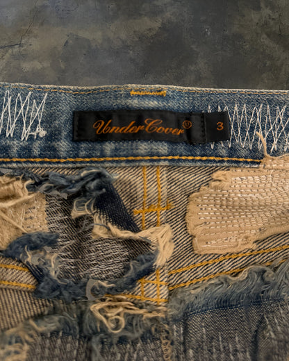 UNDERCOVER FW2005 RUNWAY 85 ARTS AND CRAFT JEANS