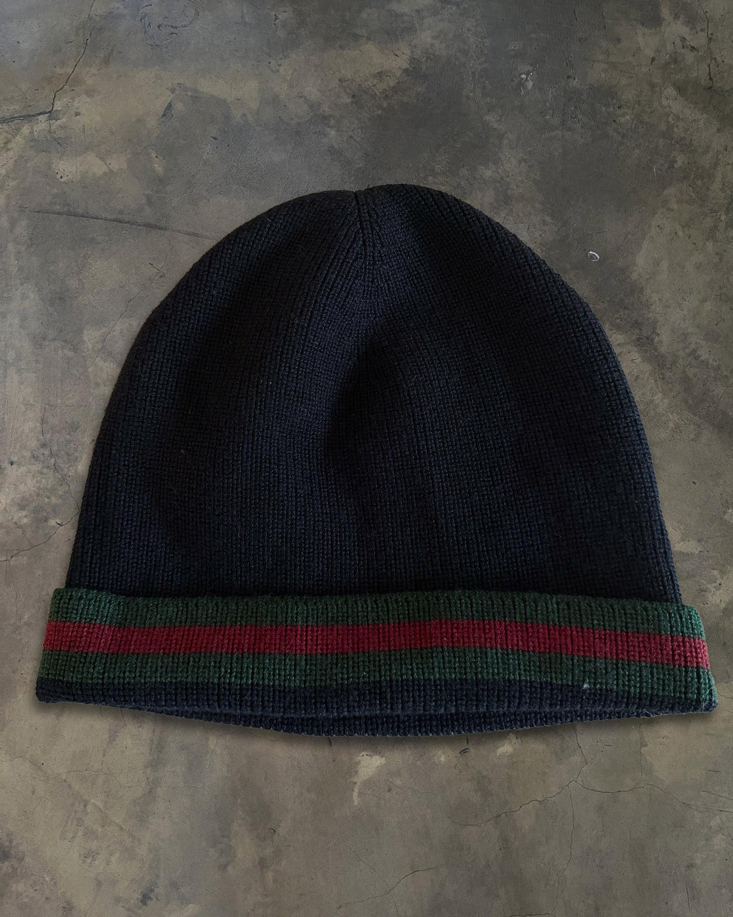 GUCCI CLASSIC STRIPED KNIT BEANIE