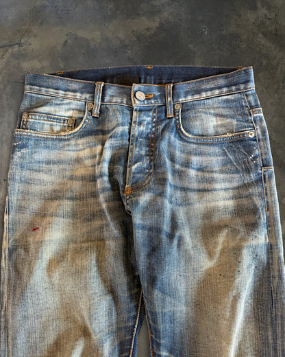 DIOR HOMME SS2008 UNDER MY CAR DISTRESSED DENIM