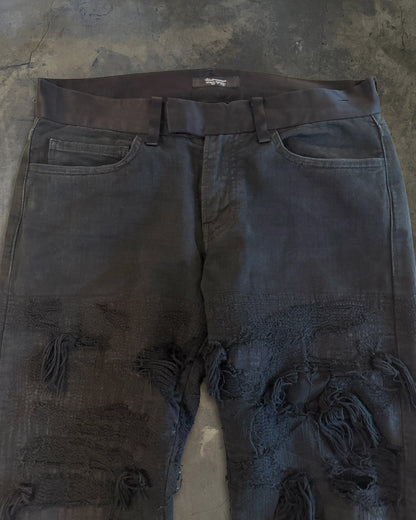 UNDERCOVER AW2009 EARMUFF MANIAC 78 DESTROYED DENIM