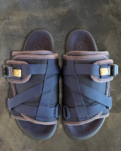 VISVIM CHRISTO NAVY SANDALS