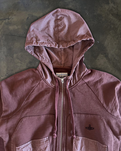 VINTAGE VIVIENNE WESTWOOD RAGLAN ORB ZIP UP HOODIE