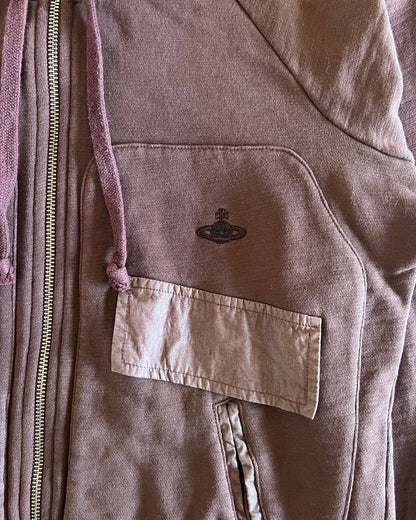 VINTAGE VIVIENNE WESTWOOD RAGLAN ORB ZIP UP HOODIE