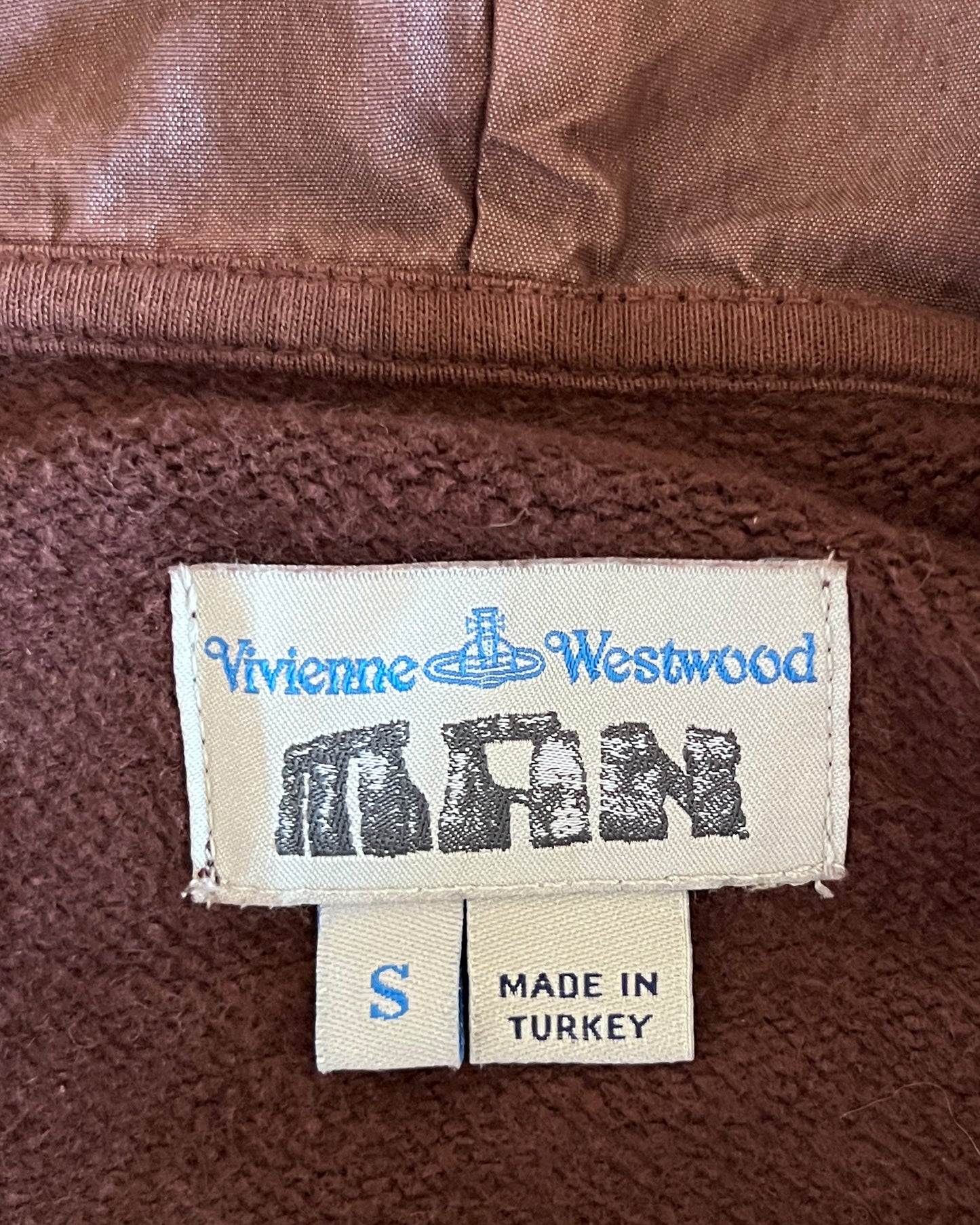 VINTAGE VIVIENNE WESTWOOD RAGLAN ORB ZIP UP HOODIE