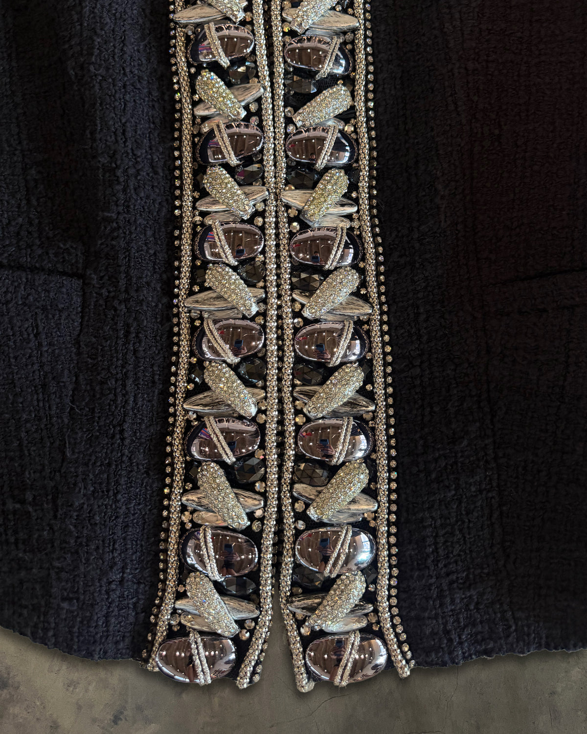 BALMAIN SS2009 RUNWAY EMBELLISHED TWEED JACKET