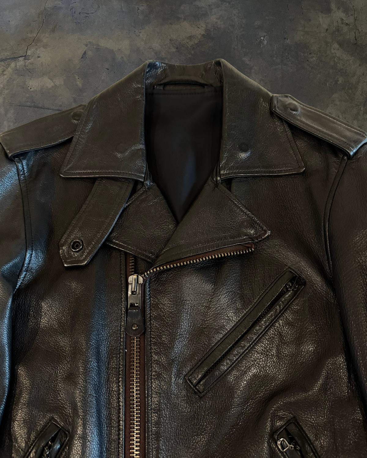 YOHJI YAMAMOTO FW2013 HORSE LEATHER BIKER JACKET