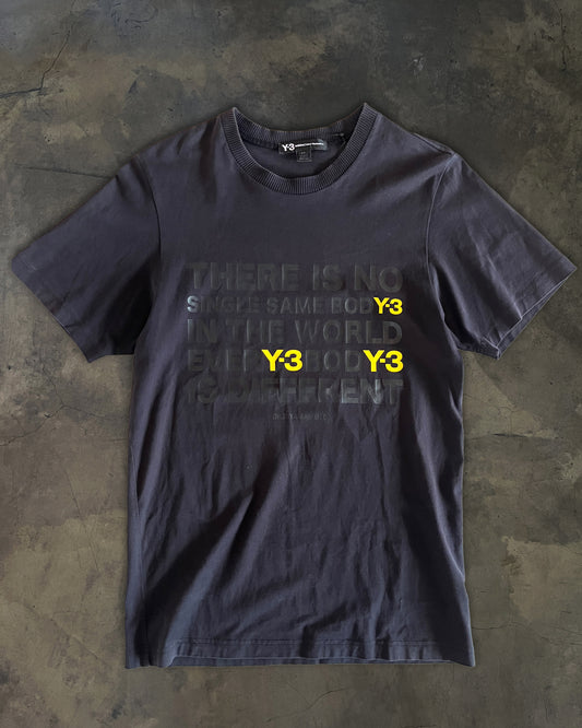Y-3 EVERYBODY IS DIFFERENT TEE