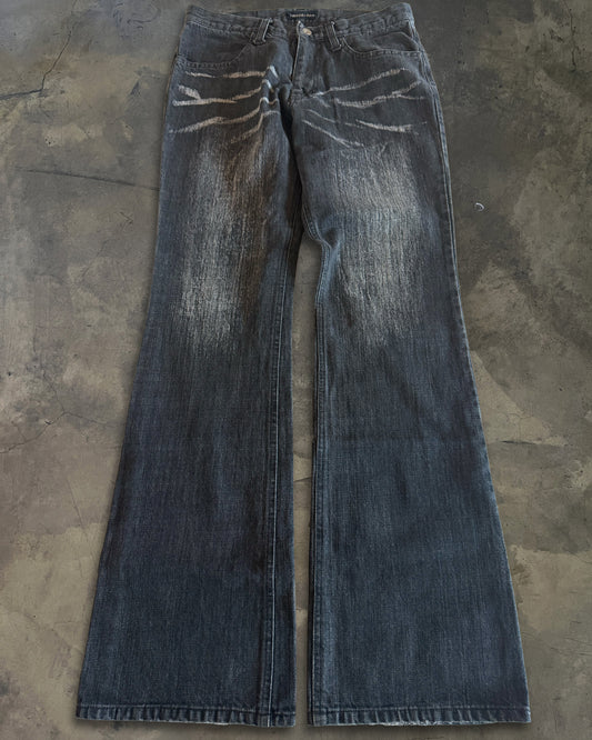 YASUYUKI ISHII FLARED CLAWMARK DENIM