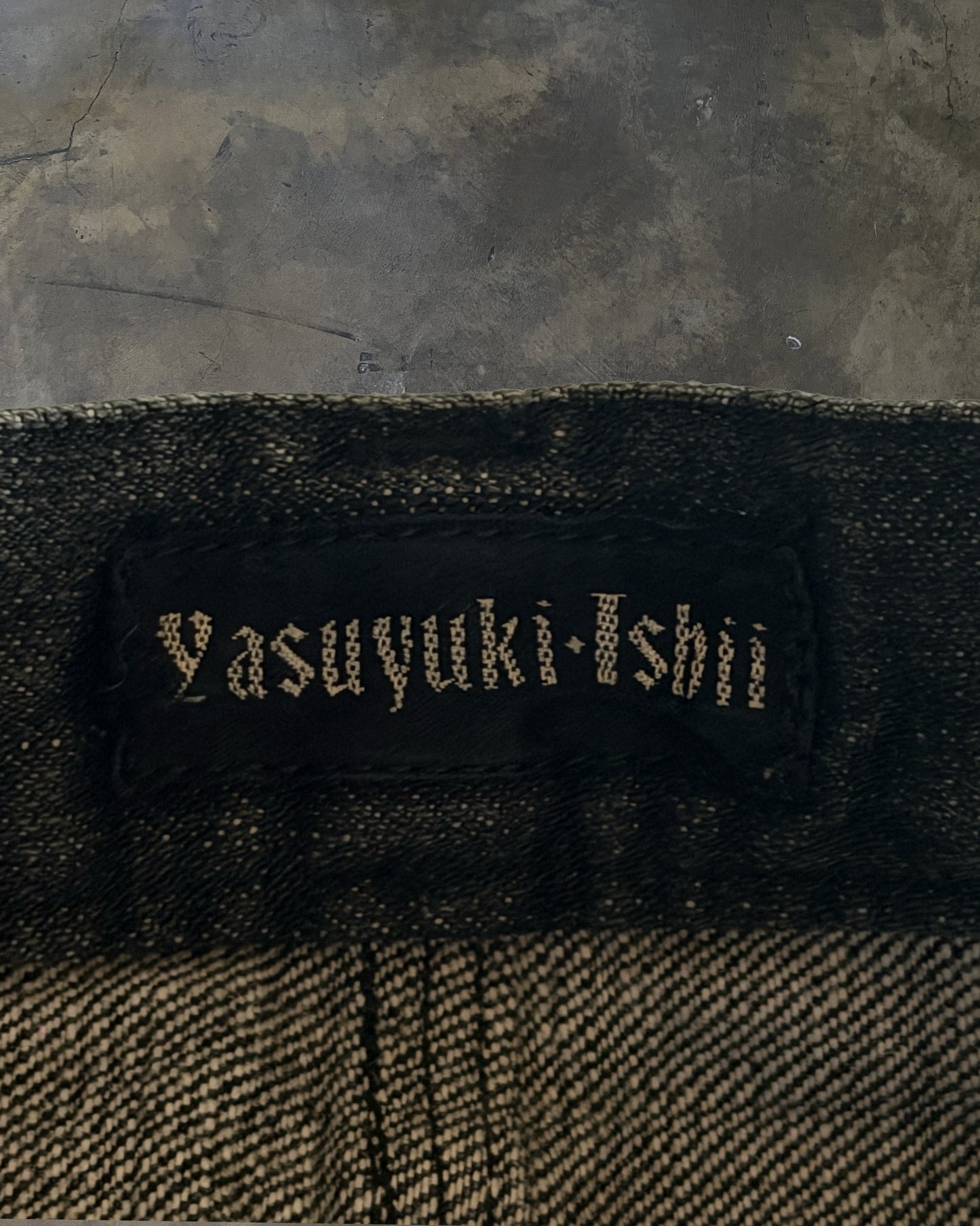 YASUYUKI ISHII FLARED CLAWMARK DENIM