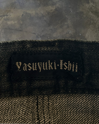 YASUYUKI ISHII FLARED CLAWMARK DENIM