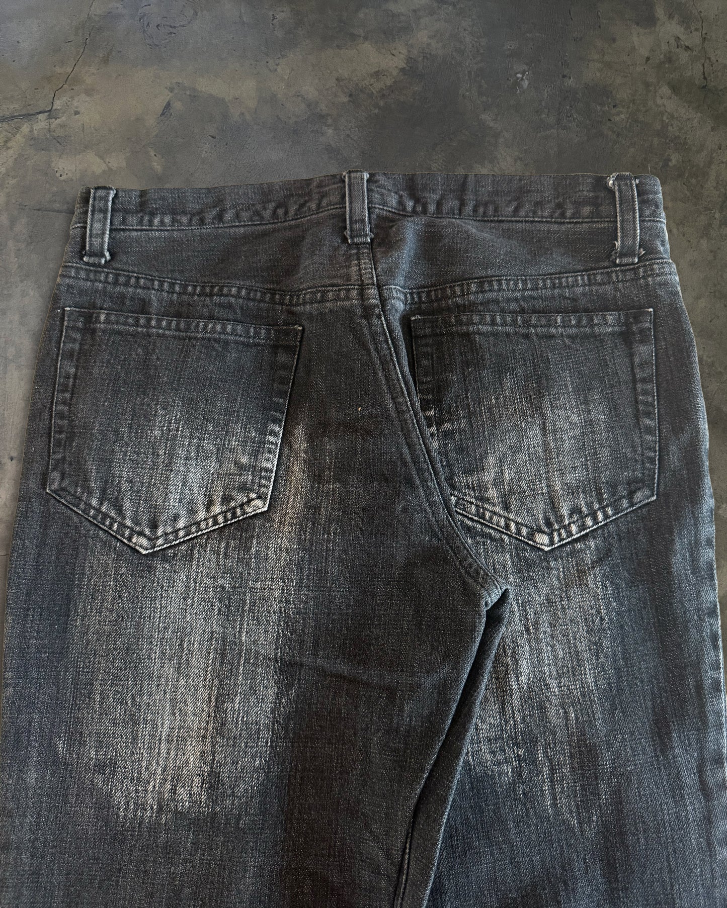 YASUYUKI ISHII FLARED CLAWMARK DENIM