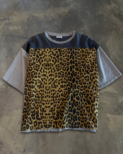 SAINT LAURENT SS2016 'SURF SOUNDS' LEOPARD TEE